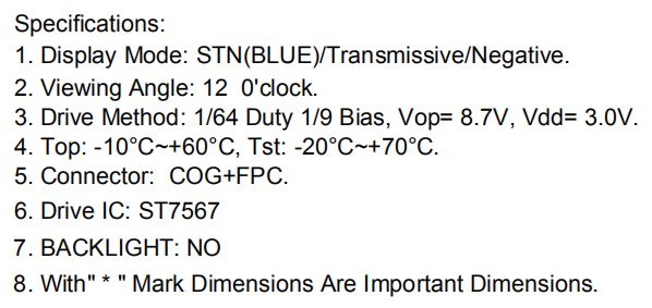 lcd spec