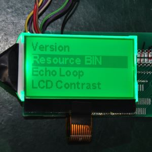 أصفر-أخضر 128x64 Lcd