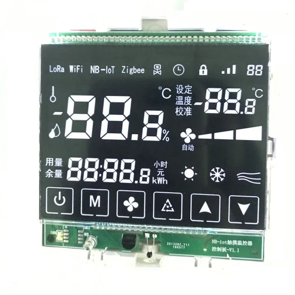 عرف أحادية اللون 7 شريحة البوليفيين شاشة LCD مع اللمس