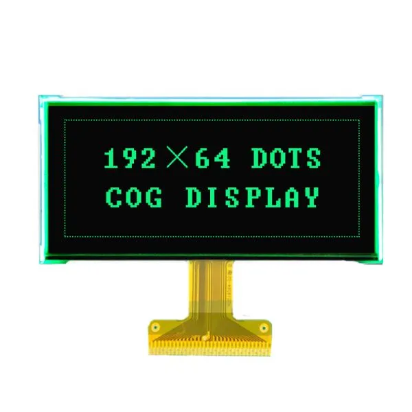 شاشة عرض LCD عالية الجودة 192x64 FPC مع إضاءة خلفية خضراء
