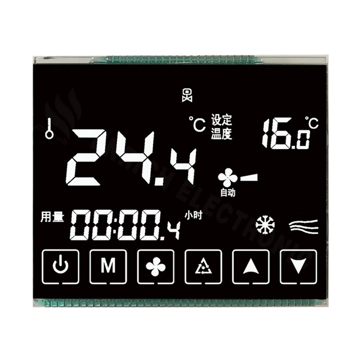 VA Custom Monochrome Negative Segment COB LCD Display